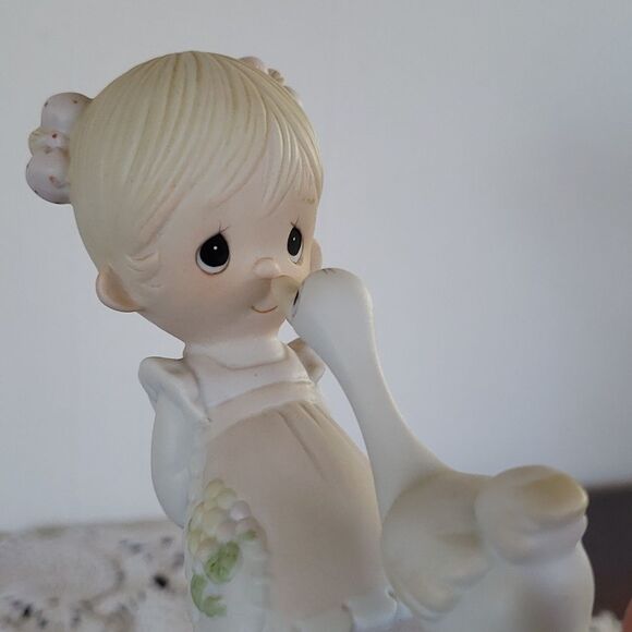 Vtg Precious Moments "Make a Joyful Noise" Porcelain Figurine - 1978 - E-1374/G - Picture 5 of 7